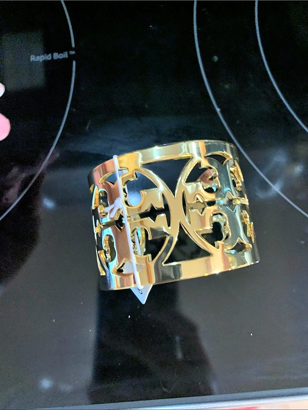 Tory Burch Logo Cuff Bracelet Gold Cuff Bracelet NWT